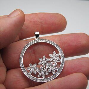 Sterling Silver Diamond Pendant